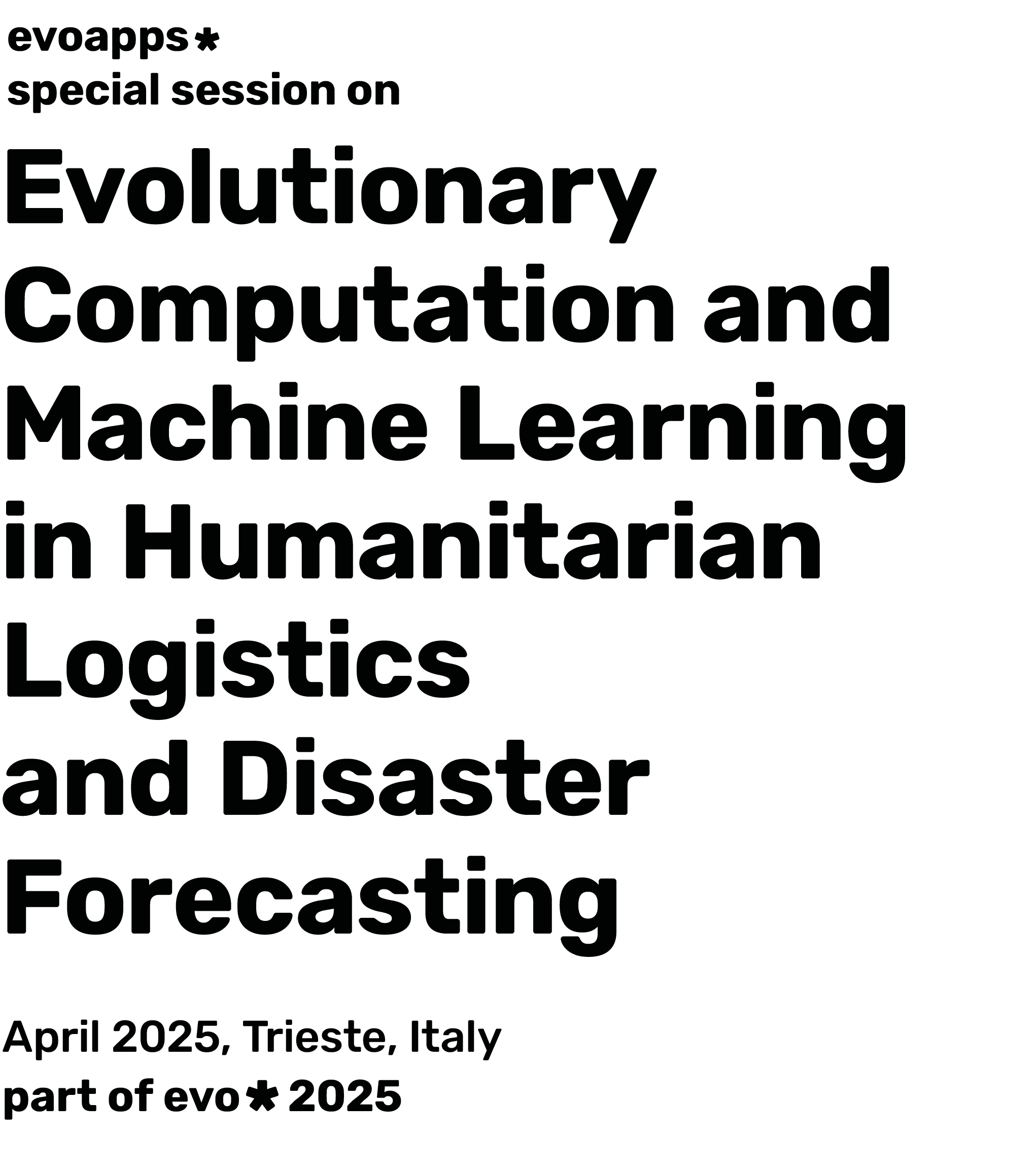 Evolutionary Computation And Machine Learning In Humanitarian Logistics Evolutionary Computation And Machine Learning In Humanitarian Logistics